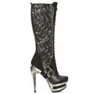  M.ROCK205-C1 VELOUR NEGRO NOMADA NEGRO ROCK ACERO -  1
