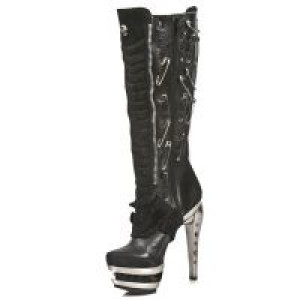  M.ROCK205-C1 VELOUR NEGRO NOMADA NEGRO ROCK ACERO -  4