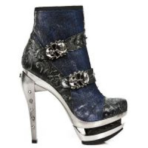 M.ROCK217-C5 VINTAGE FLOWER NEGRO CYBERTEX AZUL ROCK ACERO New Rock M.ROCK217-C5 -  