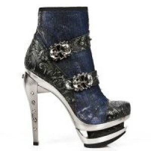  M.ROCK217-C5 VINTAGE FLOWER NEGRO CYBERTEX AZUL ROCK ACERO -  1