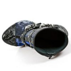  M.ROCK217-C5 VINTAGE FLOWER NEGRO CYBERTEX AZUL ROCK ACERO -  7
