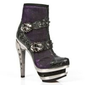  M.ROCK217-C6 VINTAGE FLOWER NEGRO CYBERTEX LILA ROCK ACERO -  2