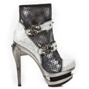  M.ROCK217-C8 VINTAGE FLOWER BLANCO PLATA BOX PLANE PERFORADO New Rock M.ROCK217-C8 -  