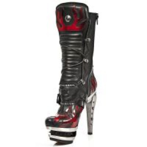 M.ROCK222-C2 ITALI NEGRO PULIK ROJO ROCK ACERO -  4
