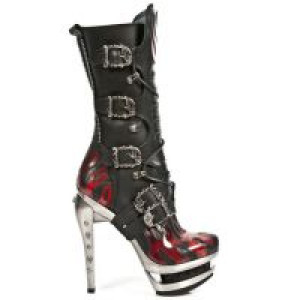 M.ROCK222-R2 ITALI NEGRO PULIK ROJO ROCK ACERO -  1