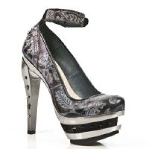  M.ROCK223-C3 VINTAGE FLOWER LILA PIEL VIVO NEGRO ROCK ACERO -  2