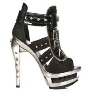  M.ROCKS302-C1 VELOUR NEGRO CHAROL ARRUGADO NEGRO ROCK ACERO -  1