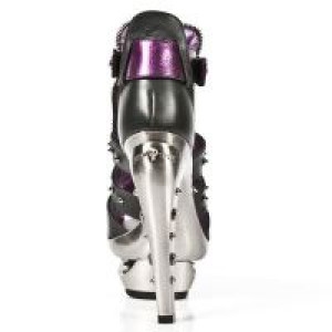  M.ROCKS302-C4 ITALI NEGRO BOX FUCSIA METAL ROCK ACERO -  5