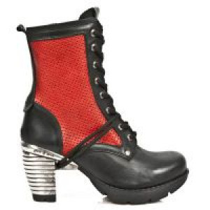  M.TR037-C4 ITALI NEGRO NATURE ROJO PERFORADO TACON ACERO -  1