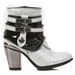 M.TX002-C10 VINTAGE FLOWER BLANCO PLATA CHAROL NEGRO TEXAS N -  1