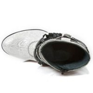  M.TX002-C10 VINTAGE FLOWER BLANCO PLATA CHAROL NEGRO TEXAS N -  7