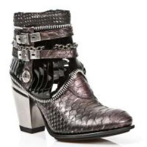  M.TX002-C3 SERPENTE MAKI LILA CHAROL NEGRO TEXAS NEGRO TACON -  2