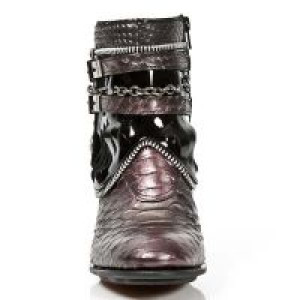  M.TX002-C3 SERPENTE MAKI LILA CHAROL NEGRO TEXAS NEGRO TACON -  3