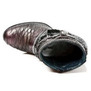  M.TX002-C3 SERPENTE MAKI LILA CHAROL NEGRO TEXAS NEGRO TACON -  7