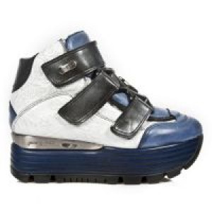  M.URBAN003-C6 ITALI TALCO AZUL VINTAGE FLOWER BLANCO PLATA New Rock M.URBAN003-C6 -  