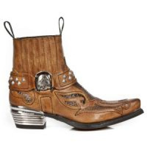 Ботинки M.WST005-C3 ALASKA CUERO, PITON MARRON, WEST MARRON T.DALLAS New Rock M.WST005-C3 - маленькая картинка