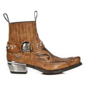 Ботинки M.WST005-C3 ALASKA CUERO, PITON MARRON, WEST MARRON T.DALLAS New Rock M.WST005-C3 - маленькая картинка