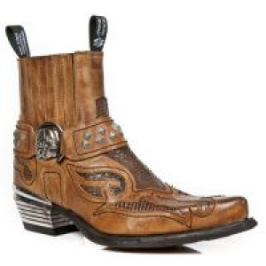Ботинки M.WST005-C3 ALASKA CUERO, PITON MARRON, WEST MARRON T.DALLAS New Rock M.WST005-C3 - маленькая картинка