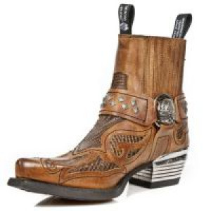 Ботинки M.WST005-C3 ALASKA CUERO, PITON MARRON, WEST MARRON T.DALLAS New Rock M.WST005-C3 - маленькая картинка