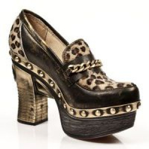  M.Z001-R2 BOX OROMANE, LEOPARDO PELO MARRON, P.ZUECO NEG-ORO -  4