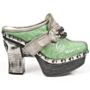  M.Z002-C7 NATURE TIERRA PITON PLISADO MENTA PL ZUECO NEG PIE -  1