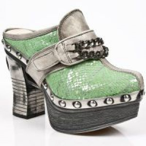  M.Z002-C7 NATURE TIERRA PITON PLISADO MENTA PL ZUECO NEG PIE -  2