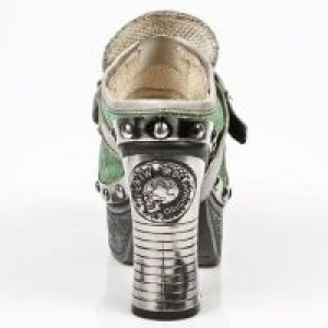  M.Z002-C7 NATURE TIERRA PITON PLISADO MENTA PL ZUECO NEG PIE -  5