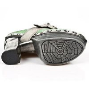  M.Z002-C7 NATURE TIERRA PITON PLISADO MENTA PL ZUECO NEG PIE -  6