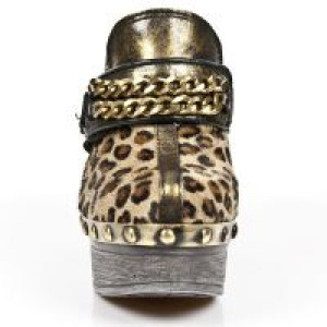  M.Z002-C9 BOX OROMANE PELO LEOPARDO ITALI NEG PL ZUECO NEG P -  2