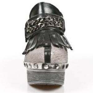 M.Z003-C2 NOMADA NEGRO PITON PLISADO TAUPE PLATA IT NEG PL Z -  3