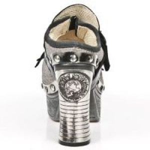  M.Z003-C2 NOMADA NEGRO PITON PLISADO TAUPE PLATA IT NEG PL Z -  5
