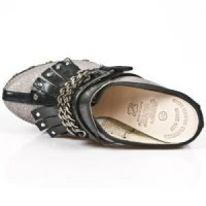  M.Z003-C2 NOMADA NEGRO PITON PLISADO TAUPE PLATA IT NEG PL Z -  7