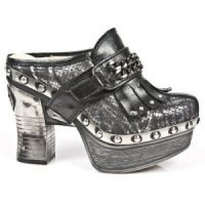  M.Z003-C4 NOMADA NEGRO PITON PITON PLISADO PLATA NEG PL ZUEC New Rock M.Z003-C4 -  
