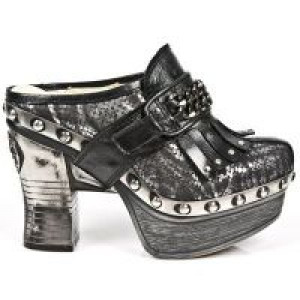  M.Z003-C4 NOMADA NEGRO PITON PITON PLISADO PLATA NEG PL ZUEC -  1