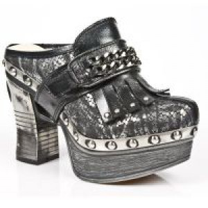  M.Z003-C4 NOMADA NEGRO PITON PITON PLISADO PLATA NEG PL ZUEC -  2