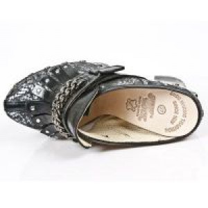  M.Z003-C4 NOMADA NEGRO PITON PITON PLISADO PLATA NEG PL ZUEC -  7