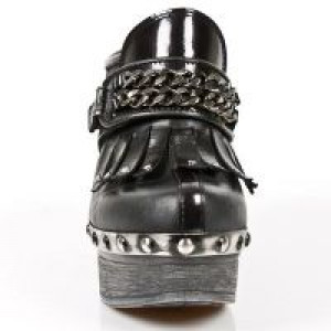  M.Z003-C5 CHAROL STUCO ACERO ITALI NEGRO PL ZUECO NEG PIEDRA -  3