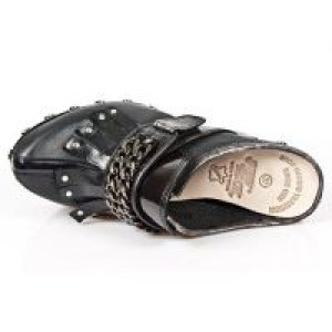  M.Z003-C5 CHAROL STUCO ACERO ITALI NEGRO PL ZUECO NEG PIEDRA -  7