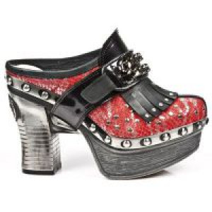  M.Z004-C3 CHAROL STUCO ACERO PITON PLISADO ROJO ACERO IT NEG New Rock M.Z004-C3 -  