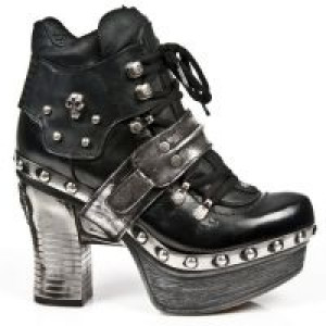  M.Z009-C10 NOMADA NEGRO, ITALI NEGRO, BOX PLANE, PLT. ZUECO New Rock M.Z009-C10 -  
