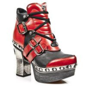  M.Z010-C4 NOMADA ROJO ITALI NEGRO PL ZUECO NEGRO PIEDRA ENT -  2
