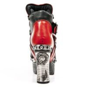 M.Z010-C4 NOMADA ROJO ITALI NEGRO PL ZUECO NEGRO PIEDRA ENT -  5