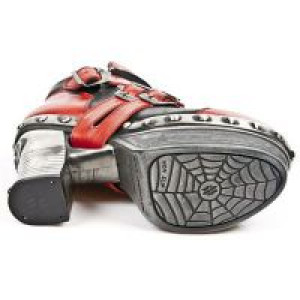  M.Z010-C4 NOMADA ROJO ITALI NEGRO PL ZUECO NEGRO PIEDRA ENT -  6