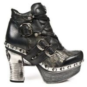  M.Z010-C8 BUFALO NEGRO ENCOG PITON PLIS NEGRO ORO PL ZUECO N -  1