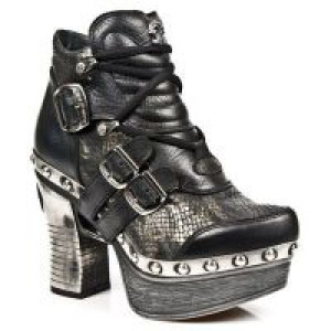  M.Z010-C8 BUFALO NEGRO ENCOG PITON PLIS NEGRO ORO PL ZUECO N -  2