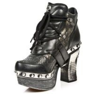  M.Z010-C8 BUFALO NEGRO ENCOG PITON PLIS NEGRO ORO PL ZUECO N -  4