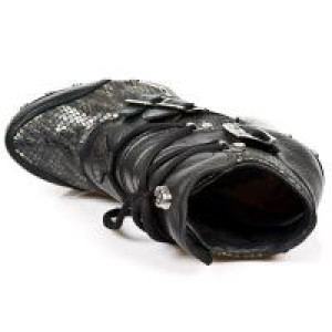  M.Z010-C8 BUFALO NEGRO ENCOG PITON PLIS NEGRO ORO PL ZUECO N -  7