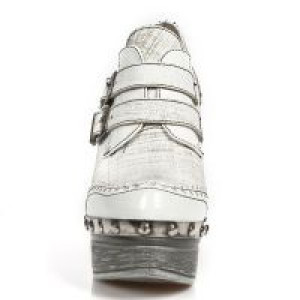  M.Z016-L1 CHAROL BLANCO RASPADO BLANCO PL ZUECO NEGRO PIEDRA -  3