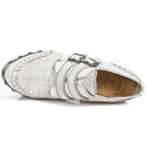  M.Z016-L1 CHAROL BLANCO RASPADO BLANCO PL ZUECO NEGRO PIEDRA -  7
