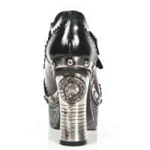    M.Z016-L3 CHAROL NEGRO PULIK ROJO PL ZUECO NEGRO PIEDRA T AC New Rock M.Z016-L3 -  